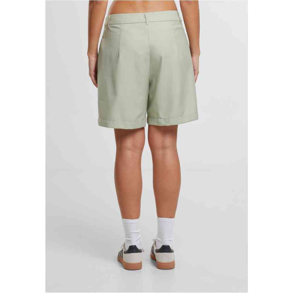 Urban Classics - Pleated Bermuda Pantalon court - Vert